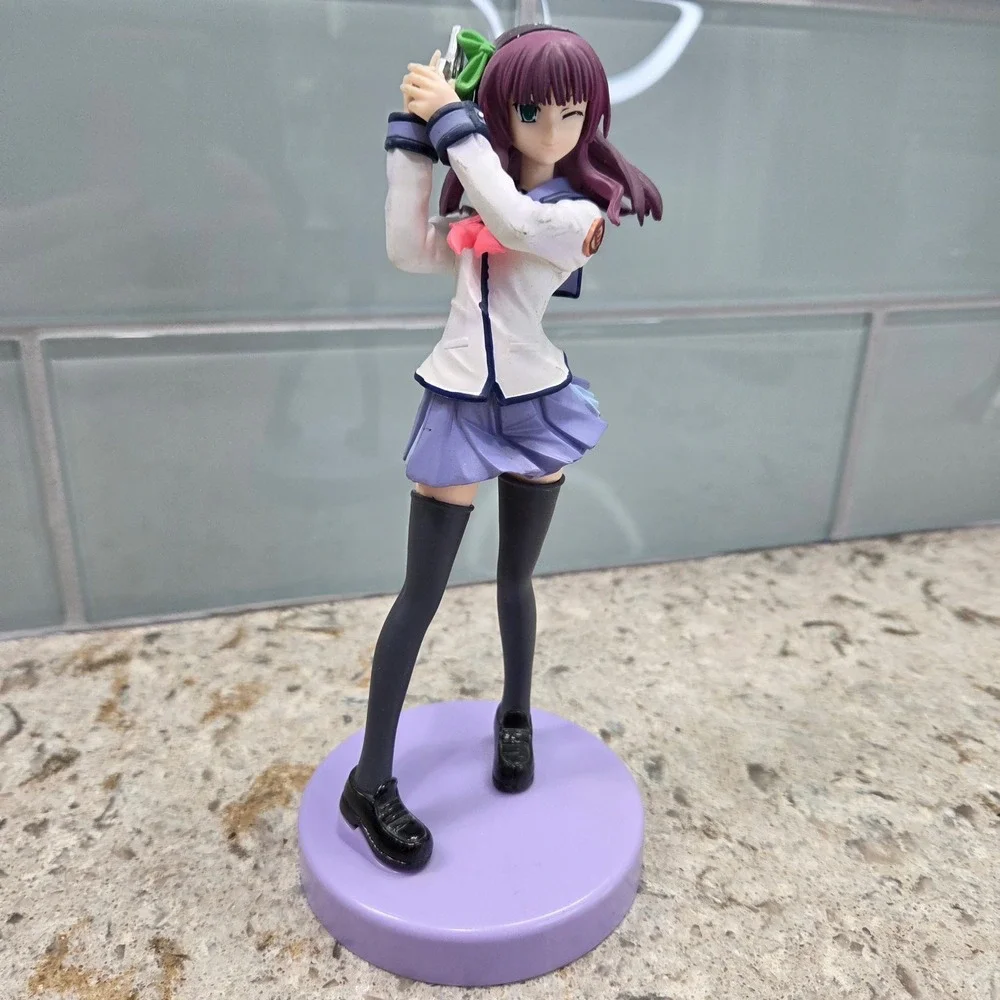 Angel Beats! Yuri Nakamura Anime Figure Yurippe School Uniform‎ PVC Statue 6.5